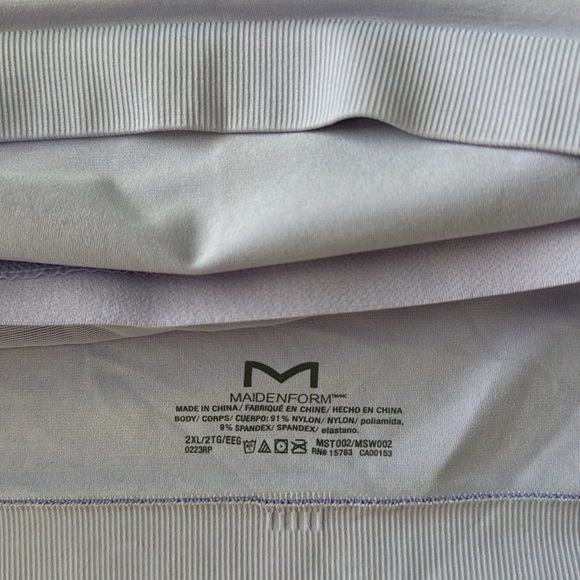 Maidenform Seamless Cropped Cami Top Multi Way Straps Purple Size 2XL - Picture 4 of 6